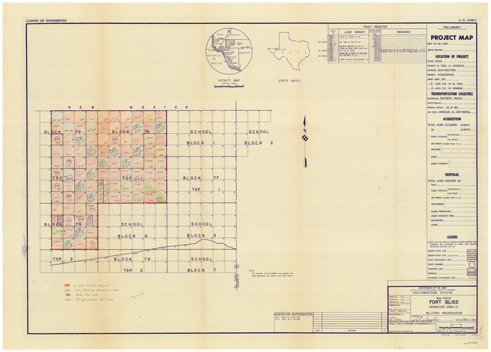 44539, El Paso County Rolled Sketch 54, General Map Collection
