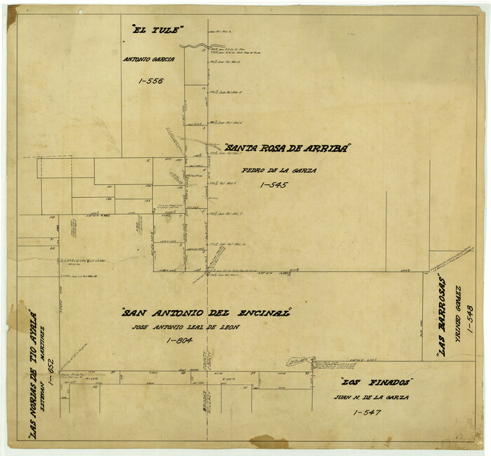4459, [Map of the San Antonio del Encinal as Corrected], Maddox Collection