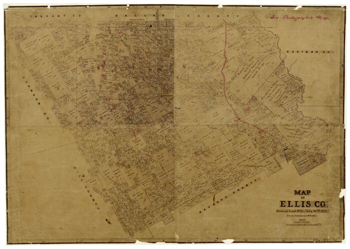 4493, Map of Ellis County, General Map Collection