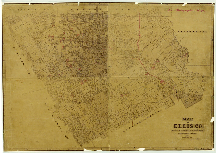 4493, Map of Ellis County, General Map Collection