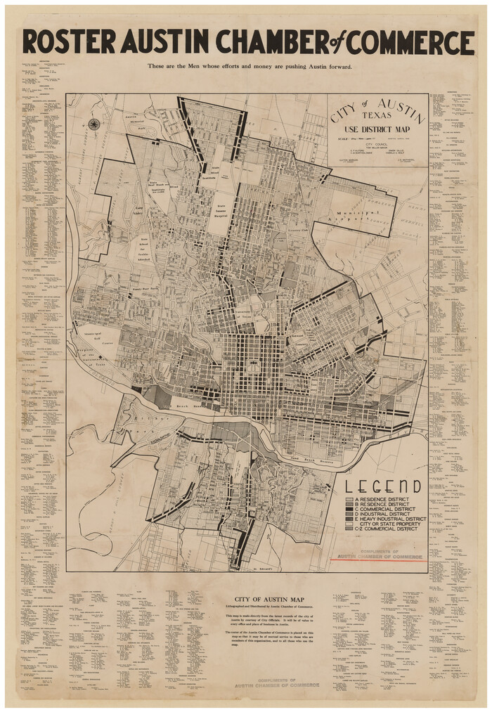 452, City of Austin, Texas Use District Map, Maddox Collection