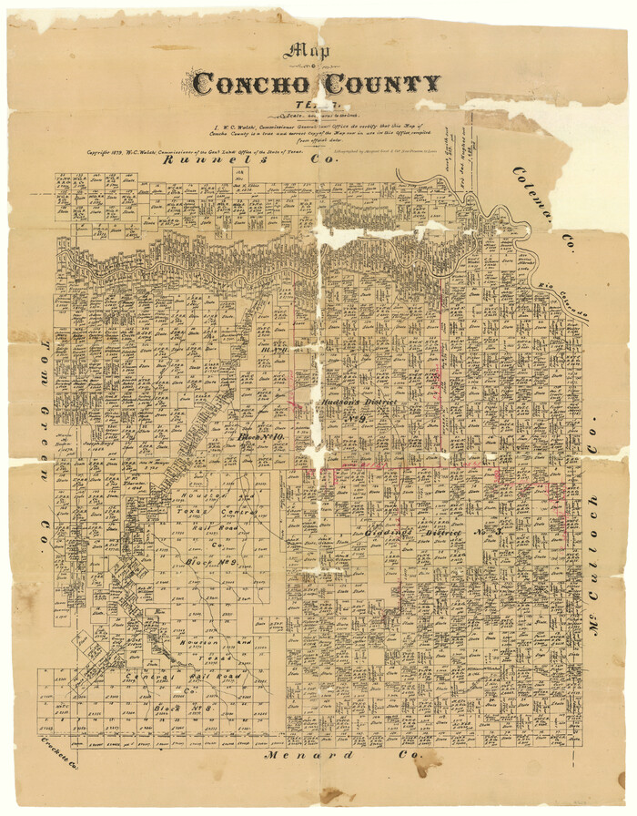 4523, Map of Concho County, General Map Collection