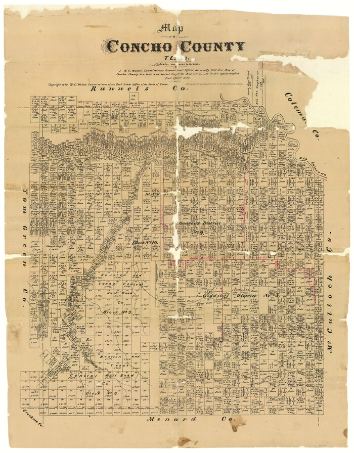 4523, Map of Concho County, General Map Collection
