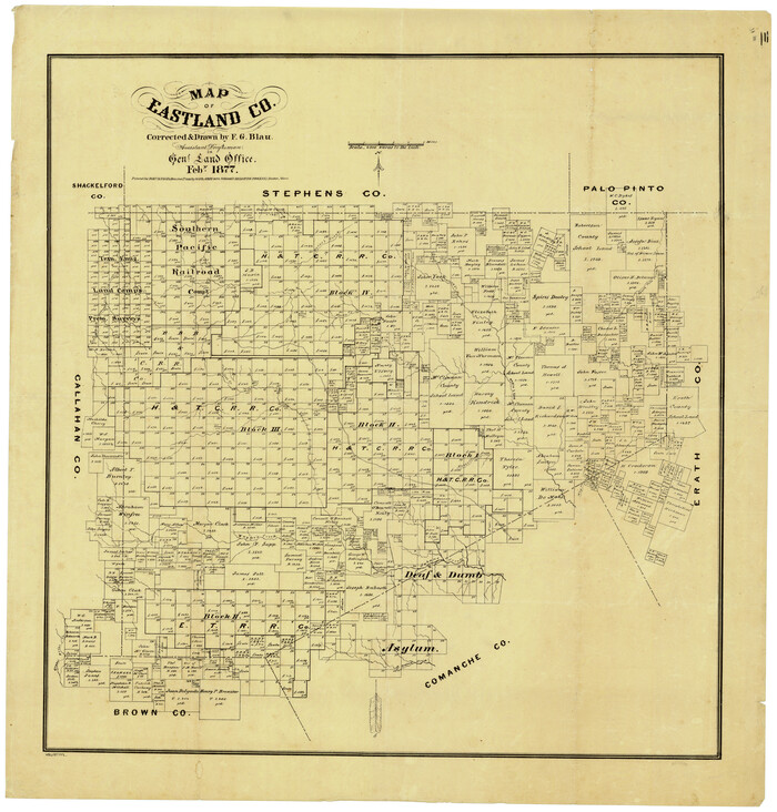 4535, Map of Eastland County, General Map Collection