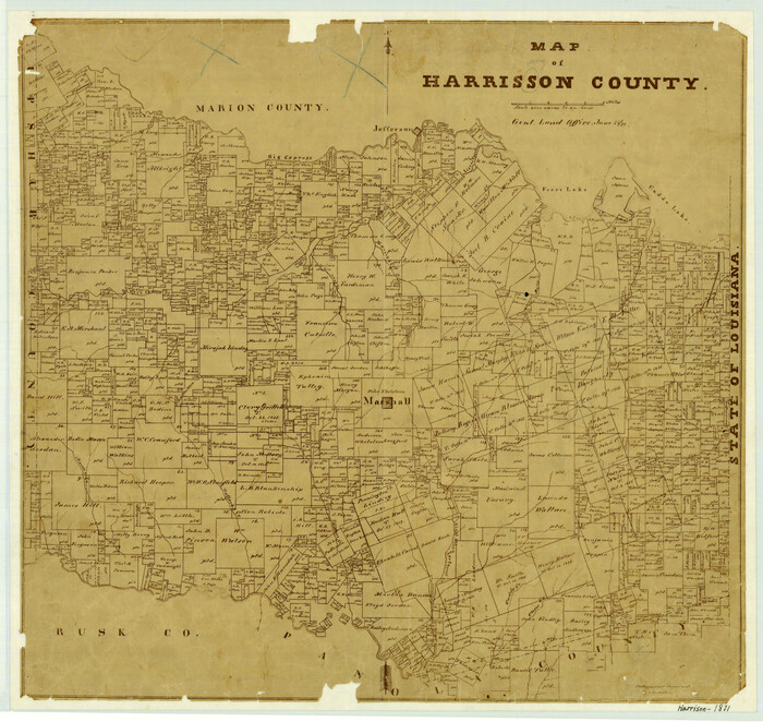 4561, Map of Harrison County, General Map Collection