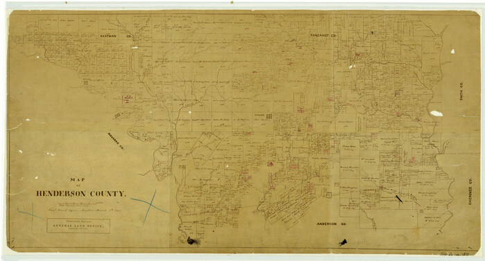 4563, Map of Henderson County, General Map Collection