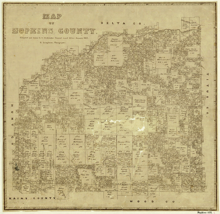4566, Map of Hopkins County, General Map Collection
