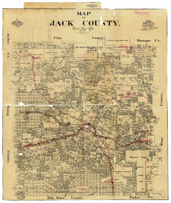 Map of Jack County