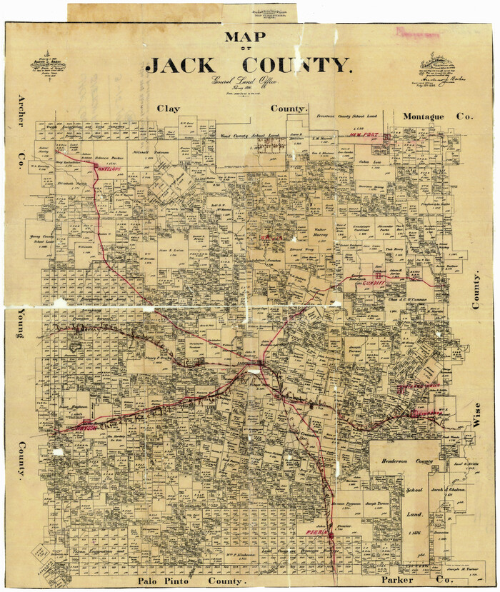 4571, Map of Jack County, General Map Collection
