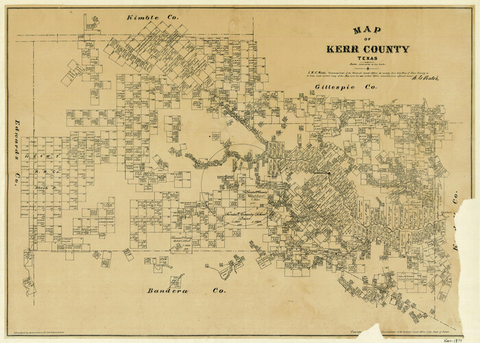 4575, Map of Kerr County Texas, General Map Collection
