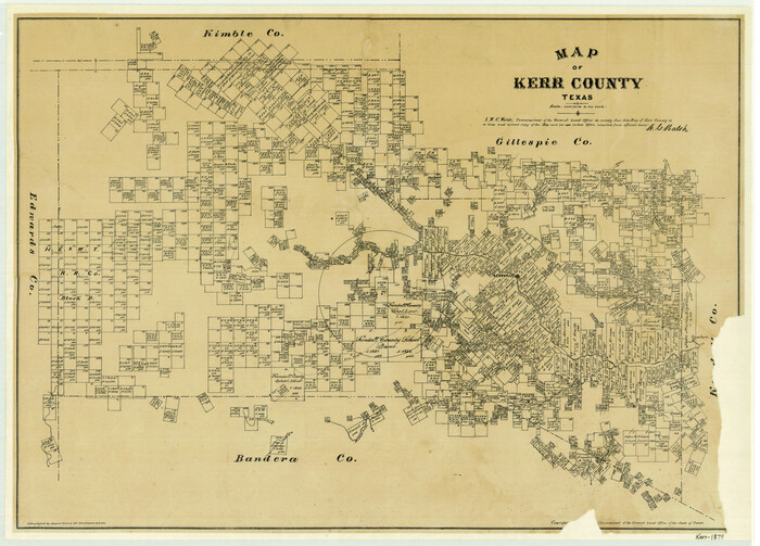 4575, Map of Kerr County Texas, General Map Collection