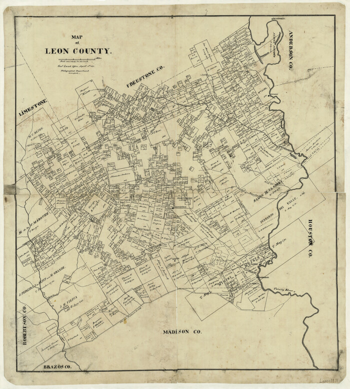 4579, Map of Leon County, General Map Collection
