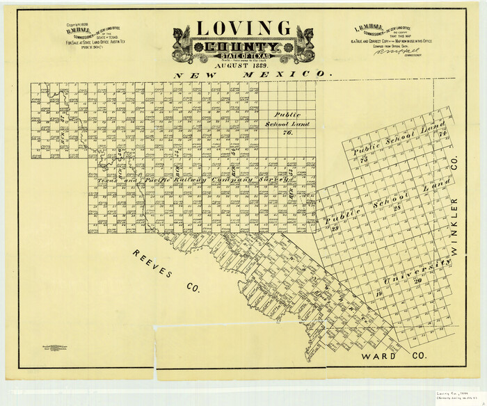 4581, Loving County State of Texas, General Map Collection