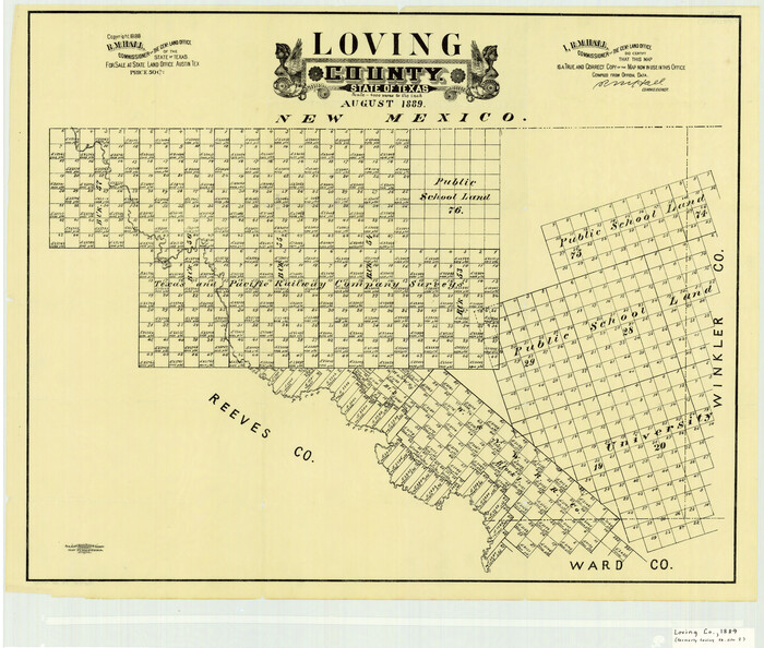 4582, Loving County State of Texas, General Map Collection