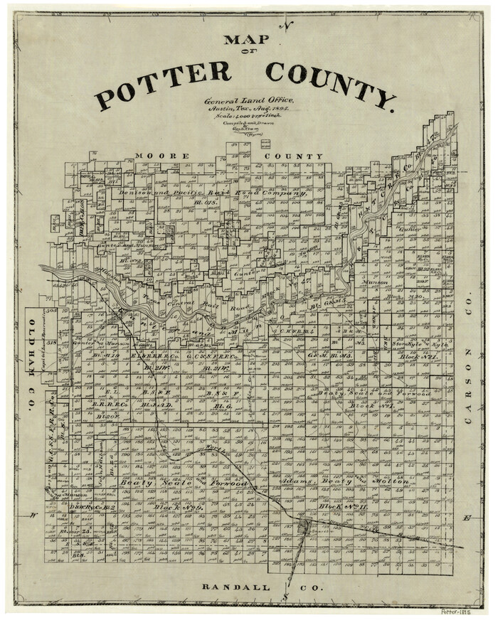 4589, Map of Potter County, General Map Collection
