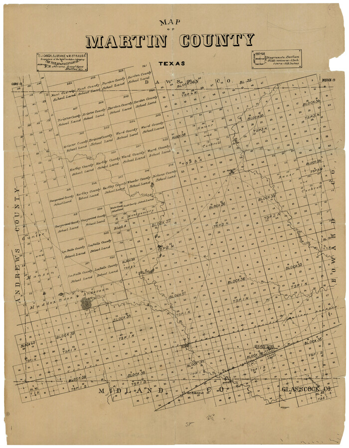 4592, Map of Martin County Texas, General Map Collection
