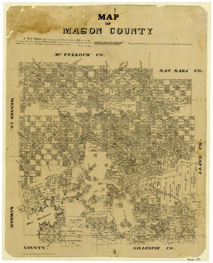 4593, Map of Mason County, General Map Collection