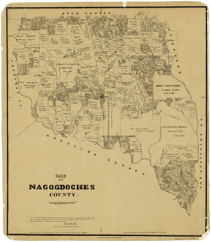 4600, Map of Nacogdoches County, General Map Collection
