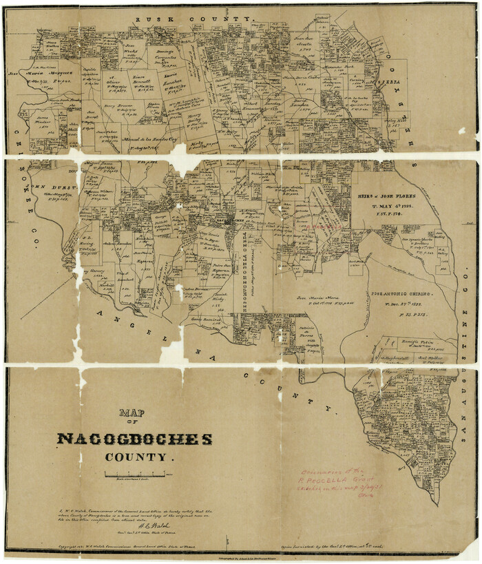 4601, Map of Nacogdoches County, General Map Collection
