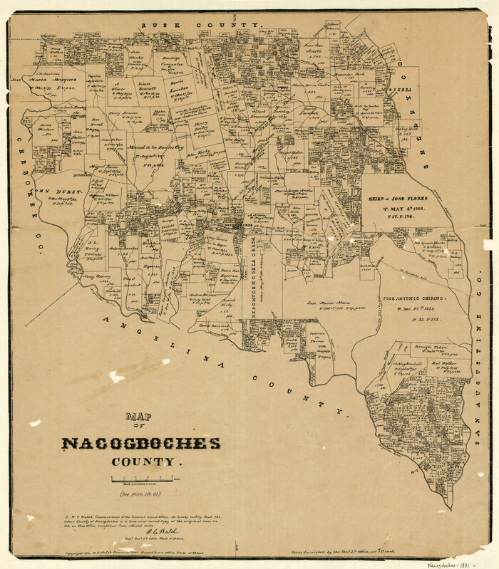 4602, Map of Nacogdoches County, General Map Collection
