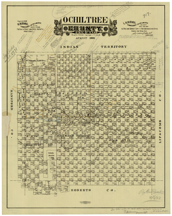 4609, Ochiltree County State of Texas, General Map Collection