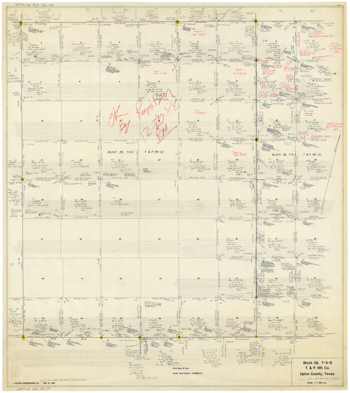 46125, Upton County Rolled Sketch 58, General Map Collection

