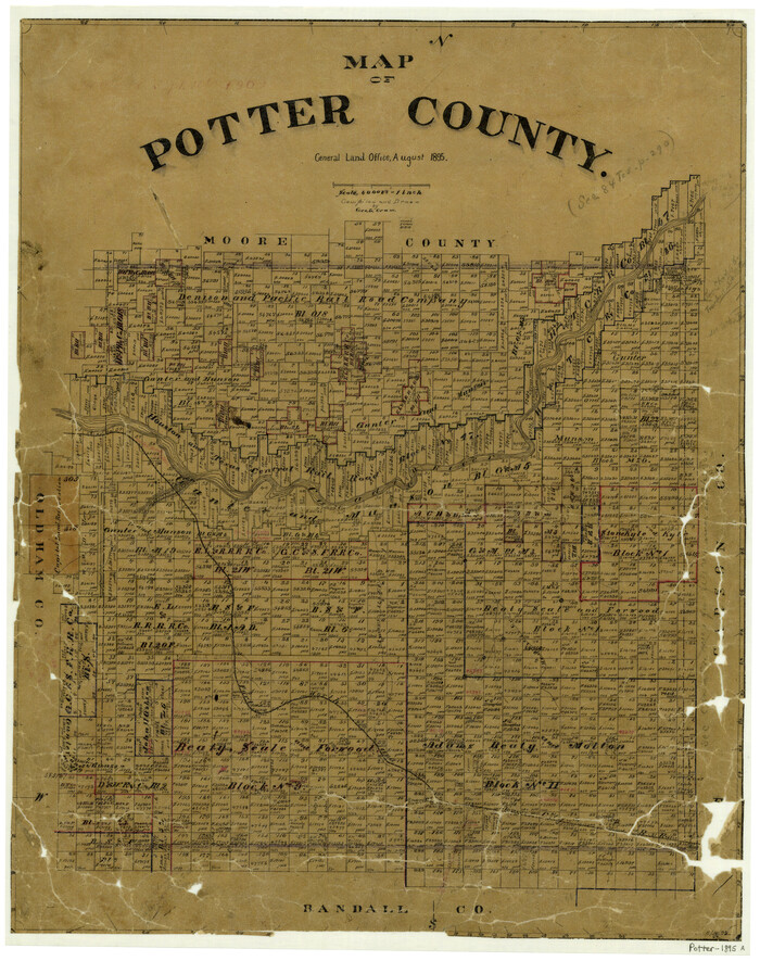 4617, Map of Potter County, General Map Collection