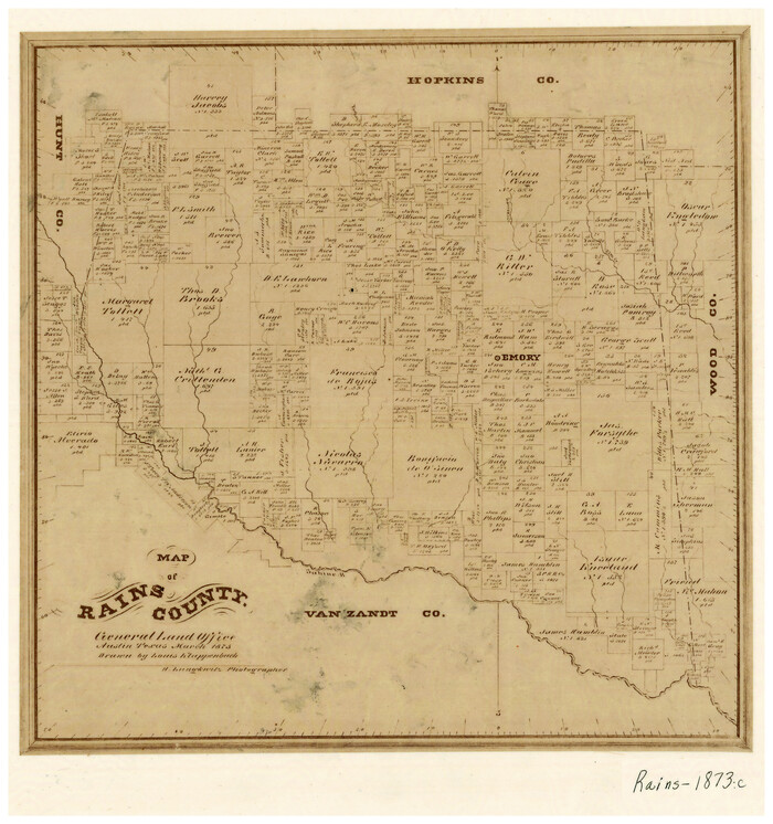 4618, Map of Rains County, General Map Collection