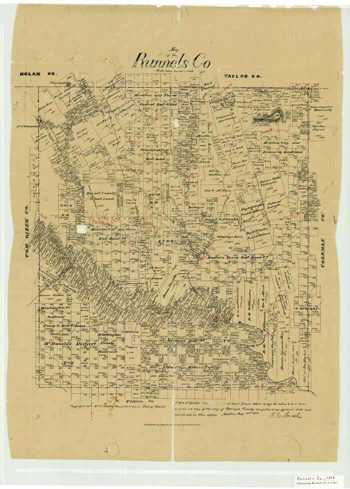 4620, Map of Runnels County, General Map Collection