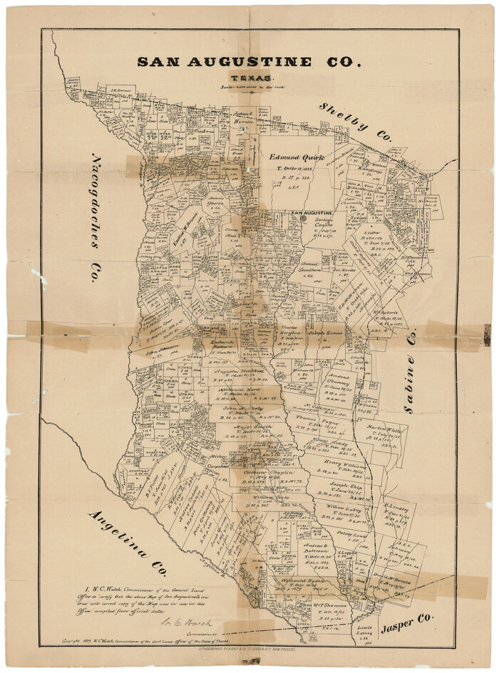 4623, San Augustine County Texas, General Map Collection