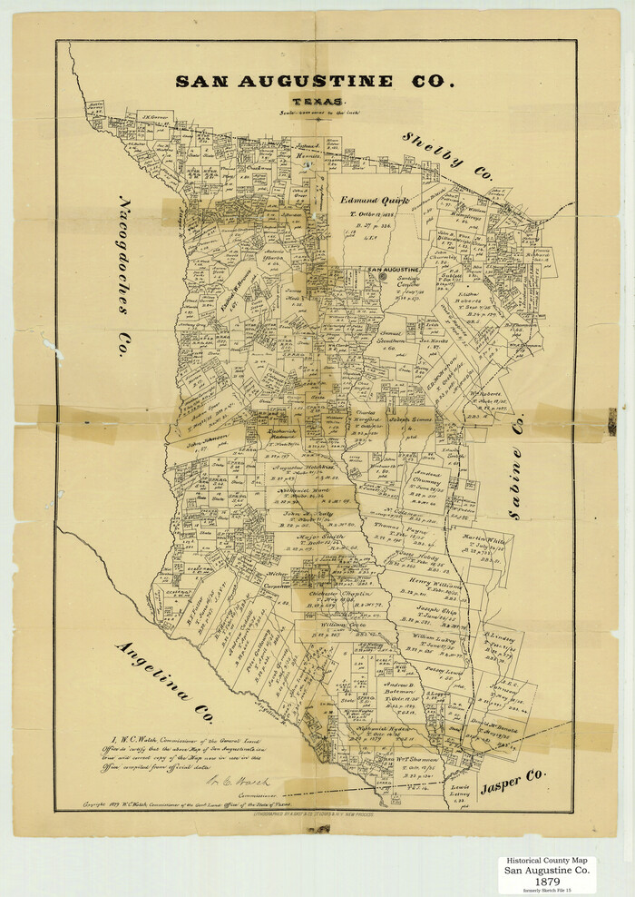 4623, San Augustine County Texas, General Map Collection