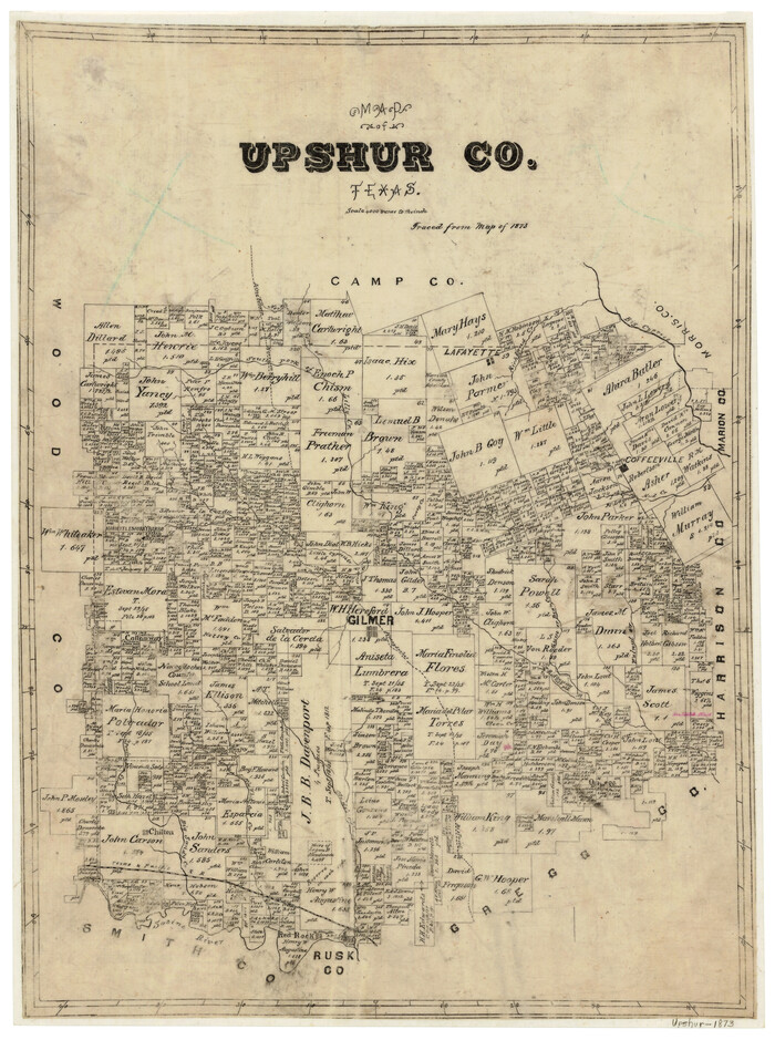 4635, Map of Upshur County Texas, General Map Collection