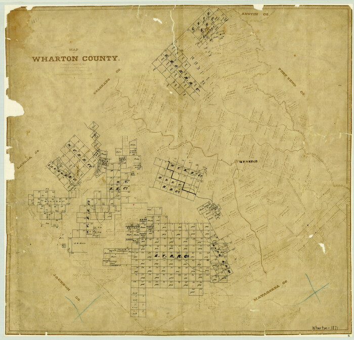 4642, Map of Wharton County, General Map Collection