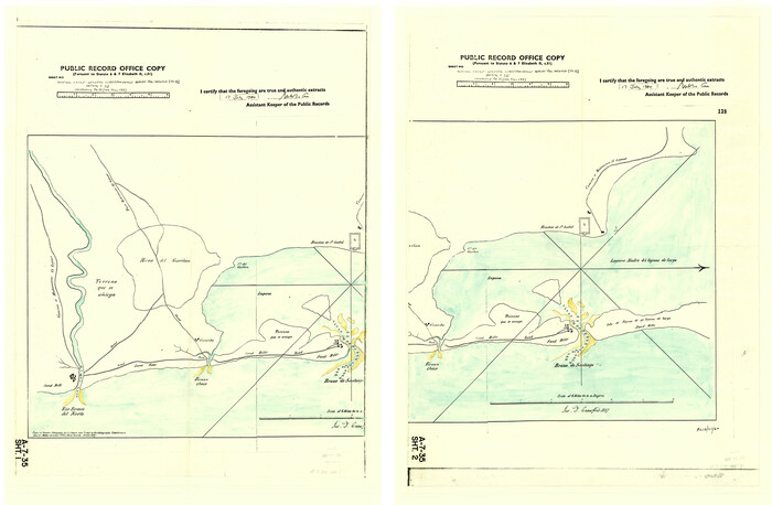 4661, [Old Coastal Chart showing Brazo Chico, Brazo de Santiago and Rio Bravo del Norte passes with depth readings], General Map Collection
