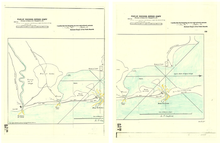 4661, [Old Coastal Chart showing Brazo Chico, Brazo de Santiago and Rio Bravo del Norte passes with depth readings], General Map Collection
