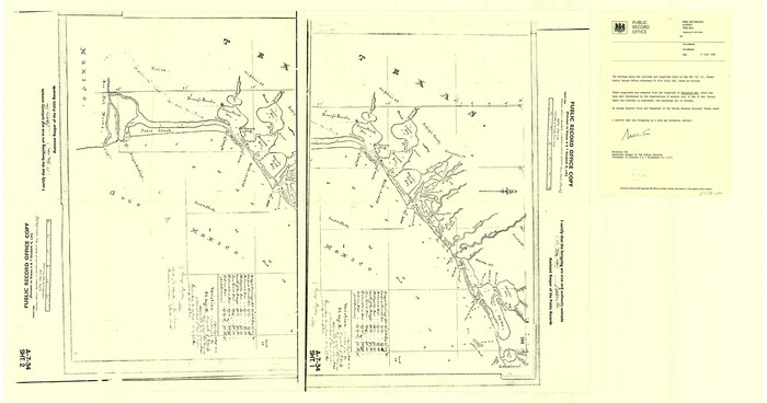 4662, [Old Coastal Chart of Texas Coast showing passes with depth readings], General Map Collection
