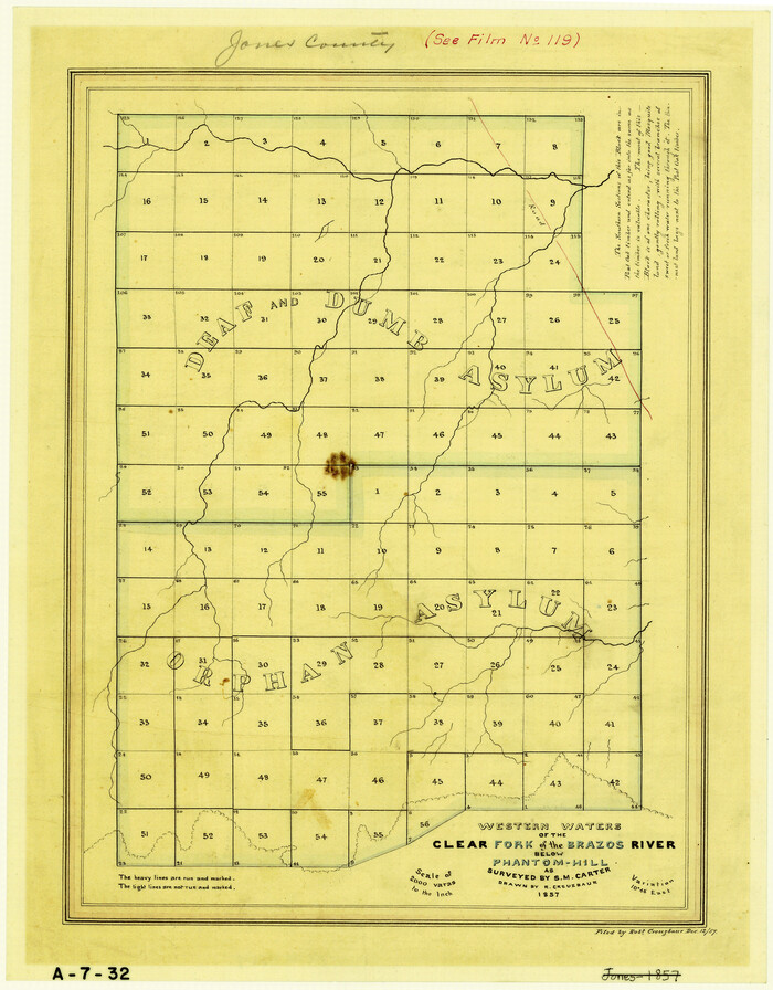 4664, Western Waters of the Clear Fork of the Brazos River below Phantom-Hill, General Map Collection