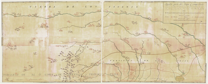 4667, Segunda parte del Mapa, que comprende la Frontera, de los Dominios del Rey, en la America Septentrional, General Map Collection