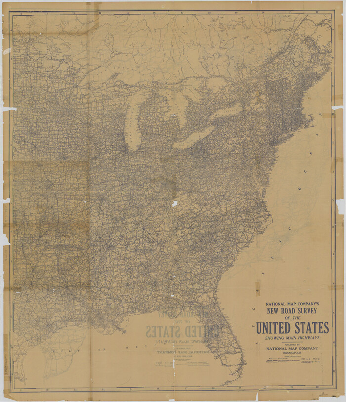 4674, National Map Company's New Road Survey of the United States Showing Main Highways, General Map Collection