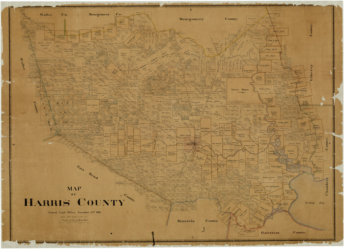 4675, Map of Harris County, General Map Collection