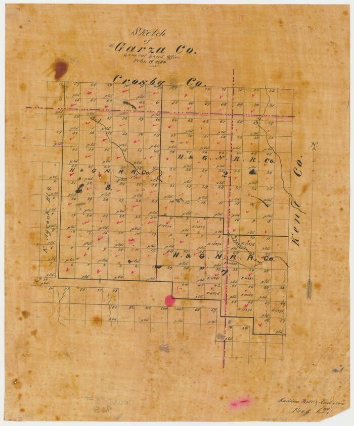468, Sketch of Garza Co., Maddox Collection