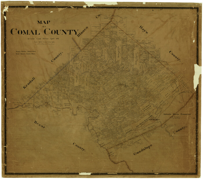 4681, Map of Comal County, General Map Collection
