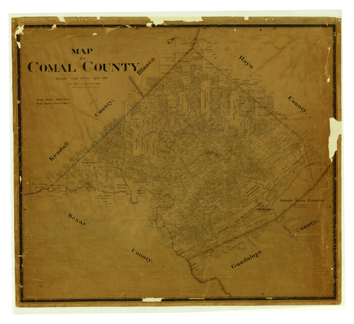 4681, Map of Comal County, General Map Collection