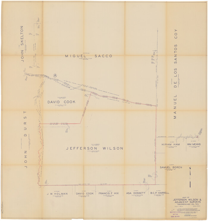 46837, Nacogdoches County Rolled Sketch 2, General Map Collection