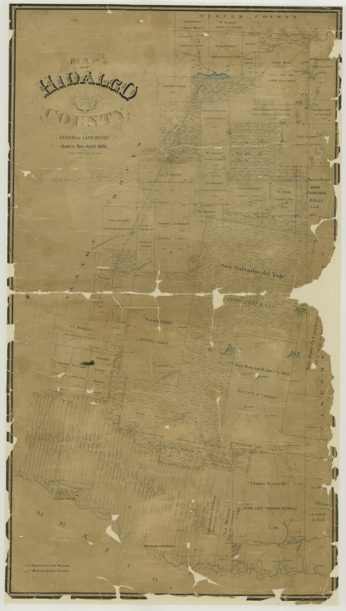 4684, Map of Hidalgo County, General Map Collection