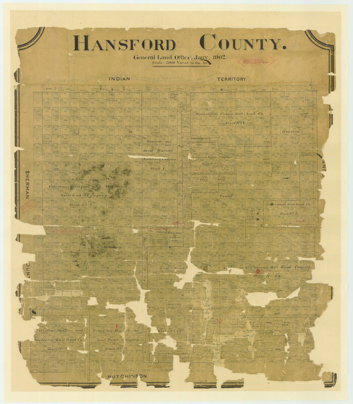 4696, Hansford County, General Map Collection