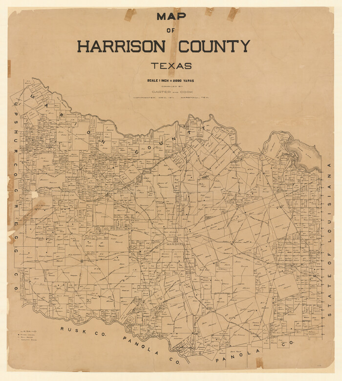 4698, Map of Harrison County, General Map Collection