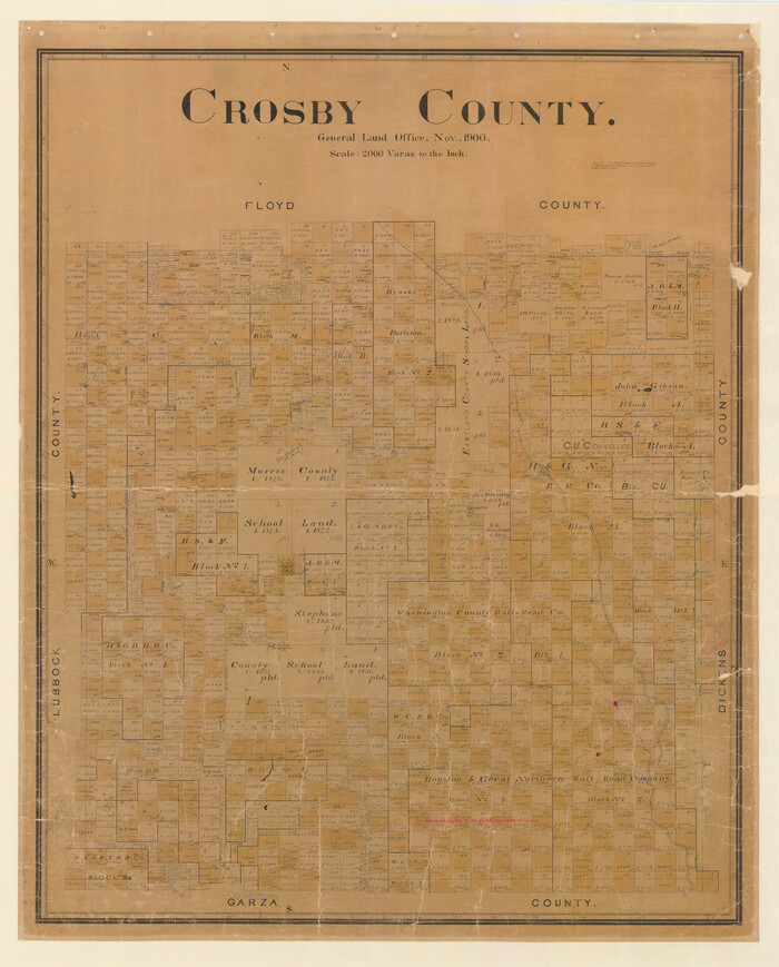 4718, Crosby County, General Map Collection