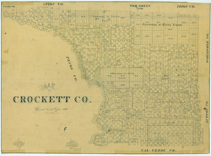 4725, Map of Crockett Co., General Map Collection