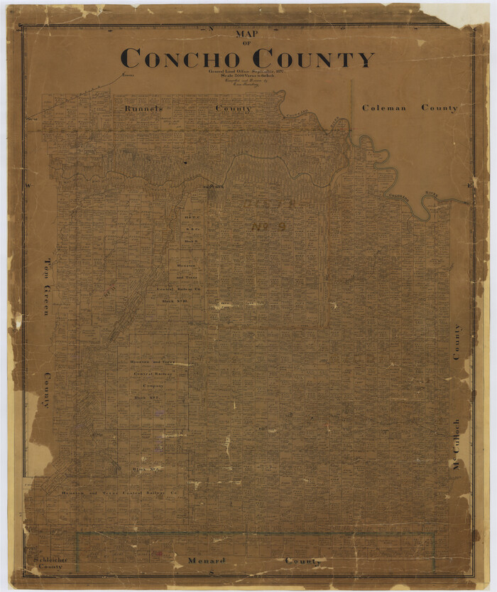 4733, Map of Concho County, General Map Collection